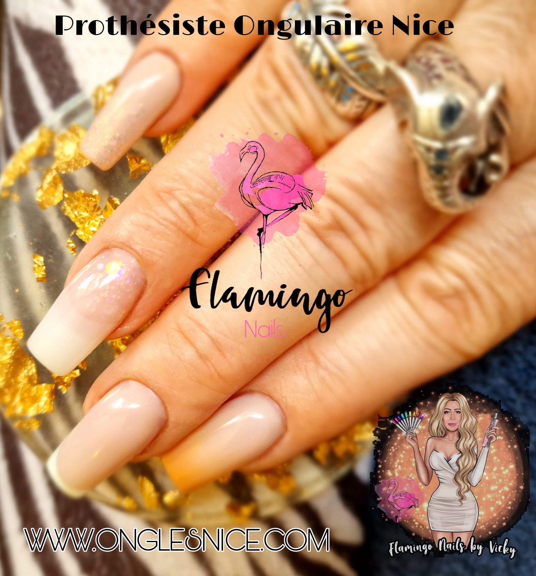 flamingo Beauty Onglerie nails Nice