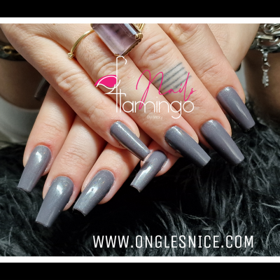 pose vernis gris glacial